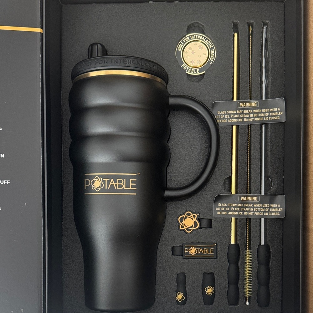 Triple Ripple: Odyssey 40 oz Tumbler - Black
